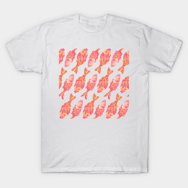 indonesian fish pink ombre T-Shirt by CatCoq